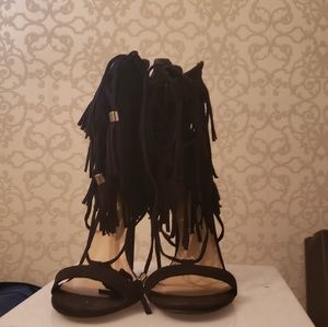 Fringe heels
